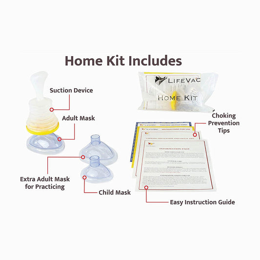 LifeVac Home Kit - Trusted First Aid Portable Airway Assist Device For Choking Emergencies.